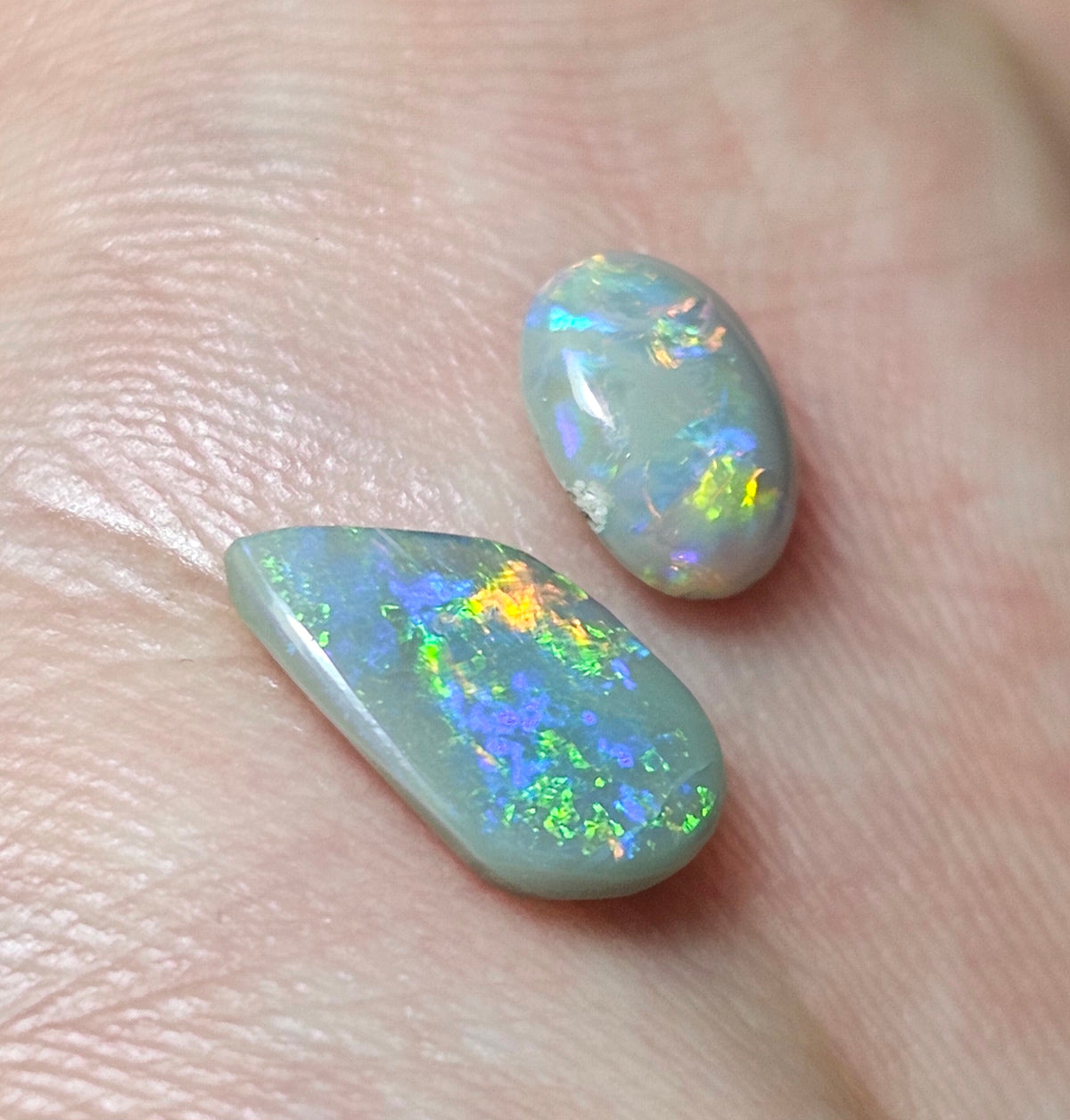 1.50cts 2 x Solid L/Ridge Solid Opals-  WEEKLY SPECIAL PRICE LRA3