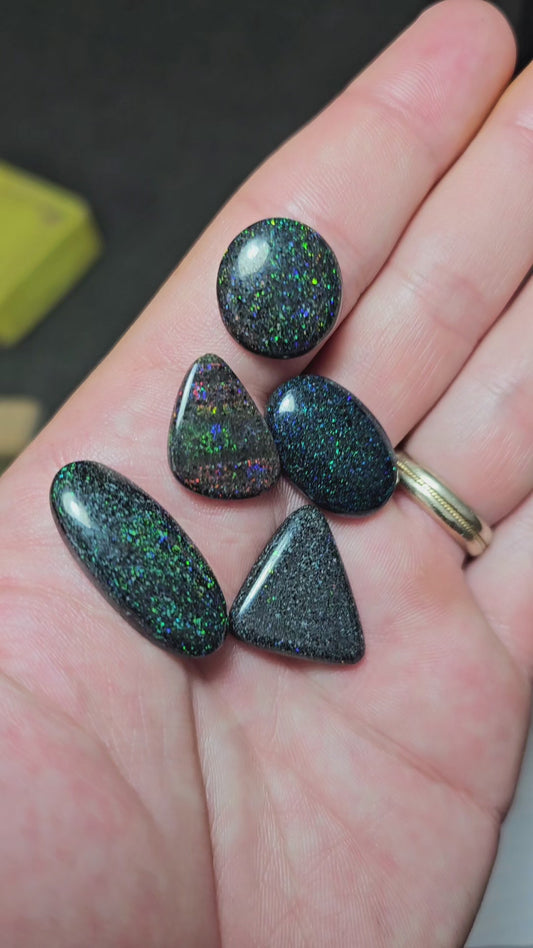 47cts Dealers Fairy Opal Parcel - 5 x Fairy Opals (AP10)